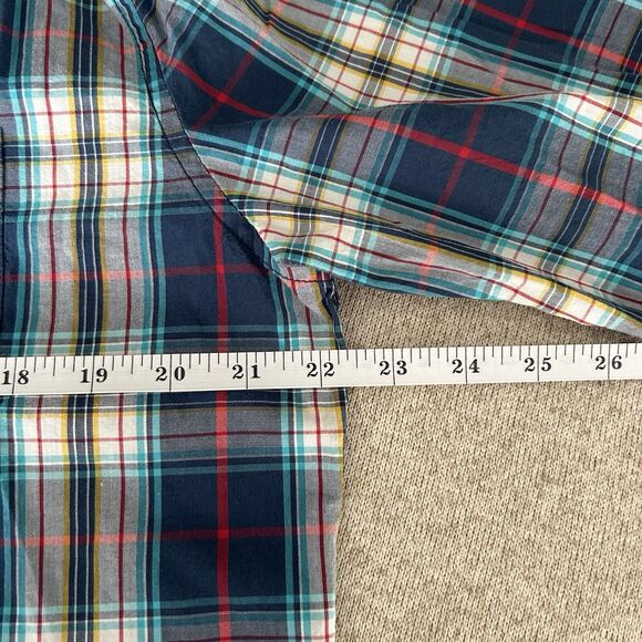 Aeropostale Button Up Shirt Mens Medium Plaid Rear Collar Button Long Sleeve - Picture 7 of 8